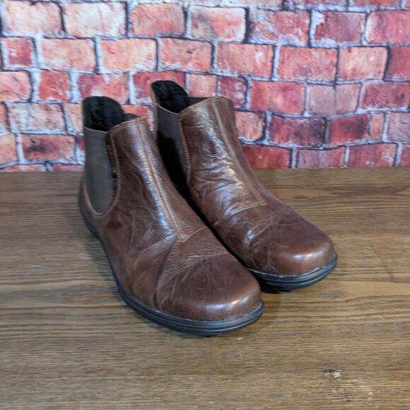 Romika Distressed Leather Ankle Bootie Size 8.5 - Picture 6 of 6